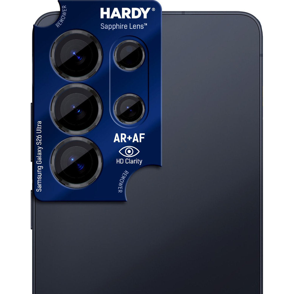 Saphirglas für die Kamera mit Applikator für Samsung Galaxy S26 Ultra, 3mk Hardy Sapphire Lens, Schwarz (1/9)