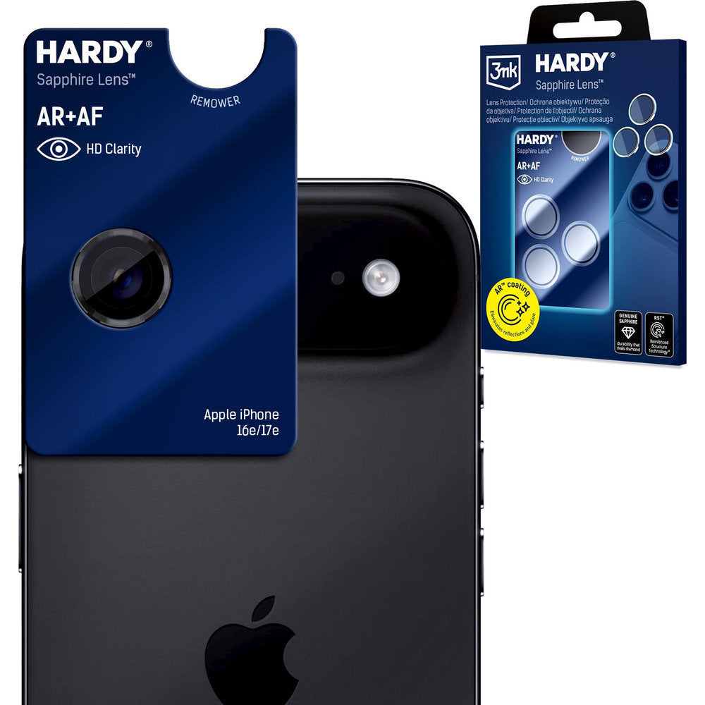 Saphirglas für die Kamera mit Applikator für Apple iPhone Air, 3mk Hardy Sapphire Lens, (2/9)
