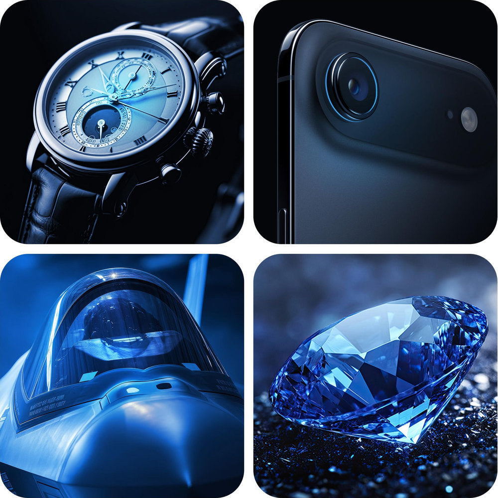 Saphirglas für die Kamera mit Applikator für Apple iPhone Air, 3mk Hardy Sapphire Lens, (4/9)