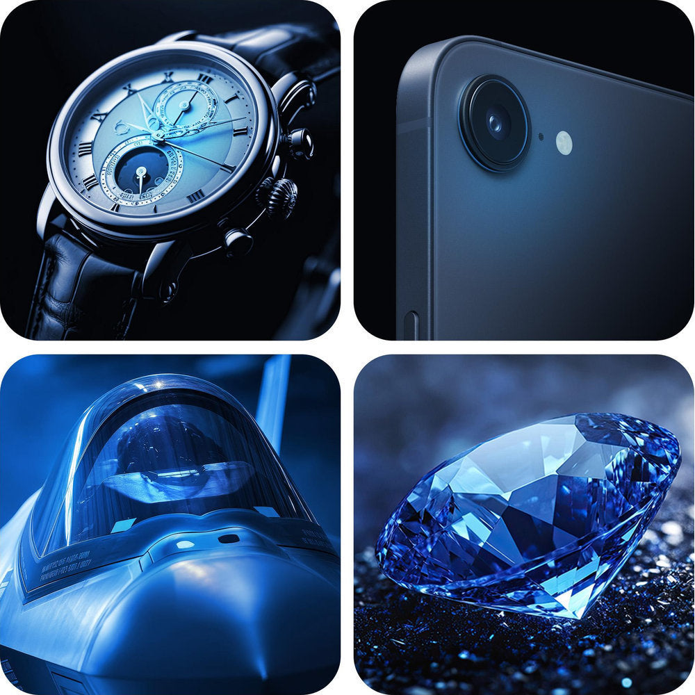 Saphirglas für die Kamera mit Applikator für Apple iPhone 17e / 16e, 3mk Hardy Sapphire Lens, Schwarz (4/9)