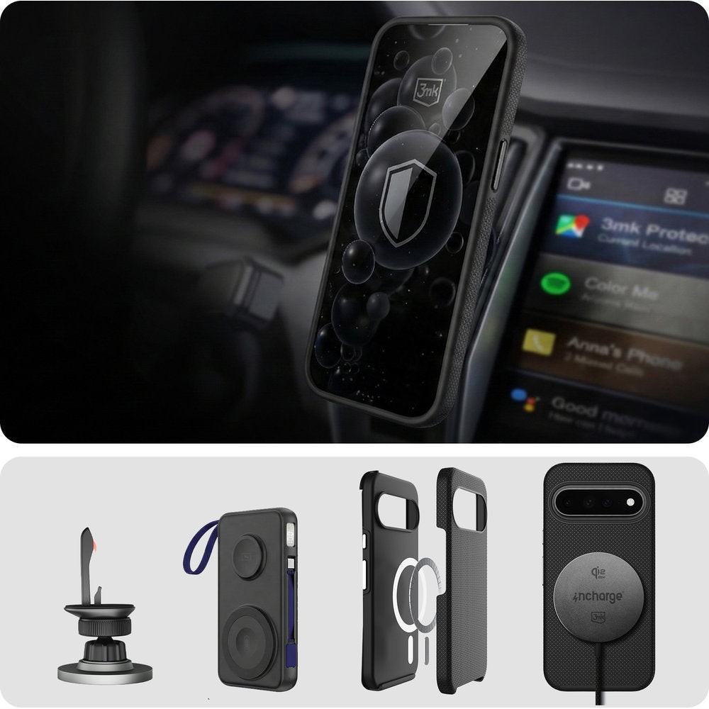 Handyhülle für Google Pixel 11, 3mk Hardy Shockproof MagCase mit MagSafe, Schwarz (8/12)