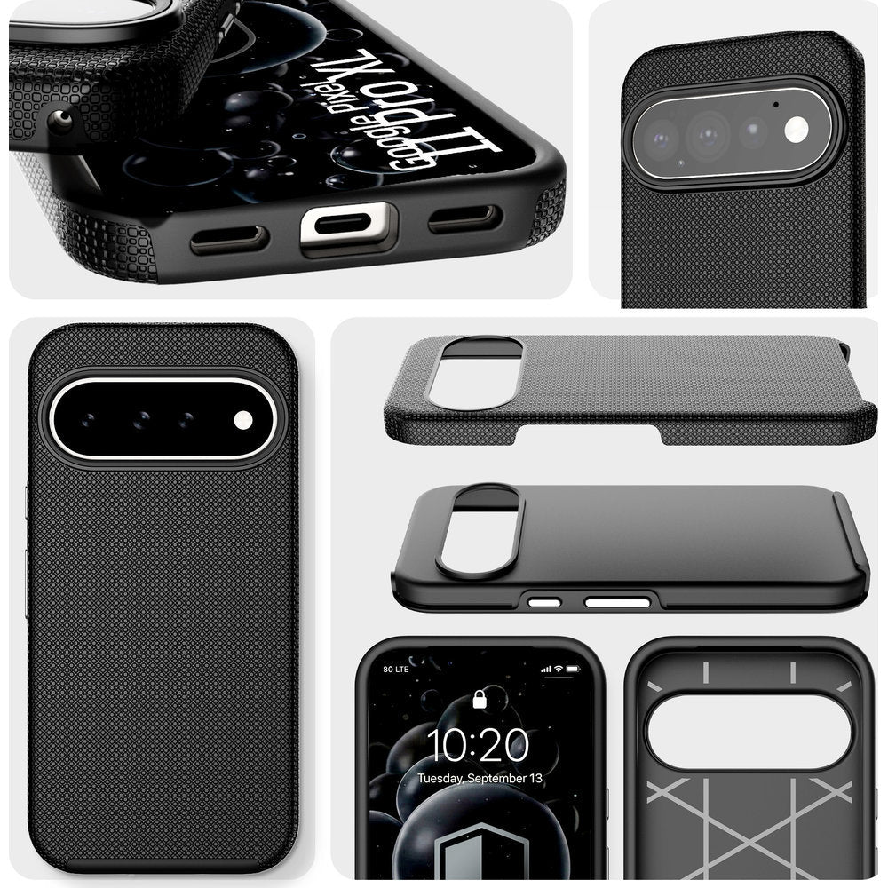 Handyhülle für Google Pixel 11 Pro XL, 3mk Hardy Shockproof MagCase mit MagSafe, Schwarz (11/12)