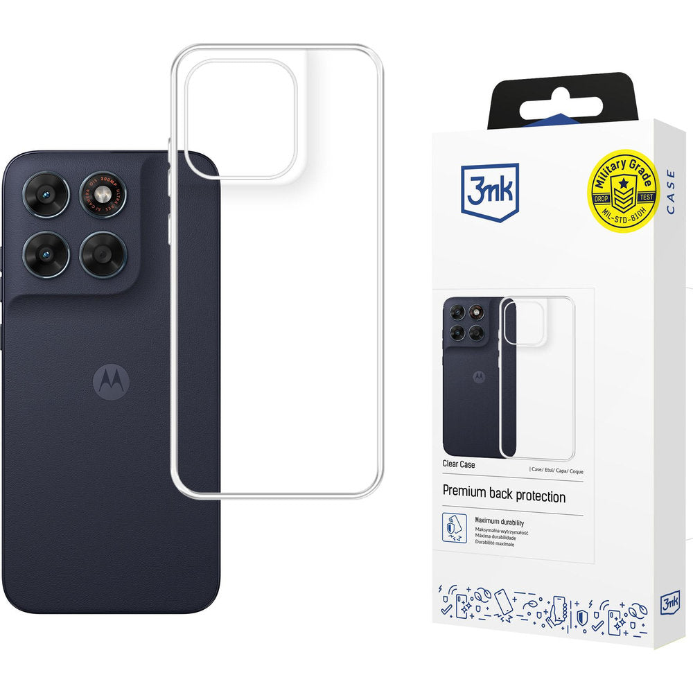 Handyhülle für Motorola Moto G87 5G, 3mk Clear Case, Transparent