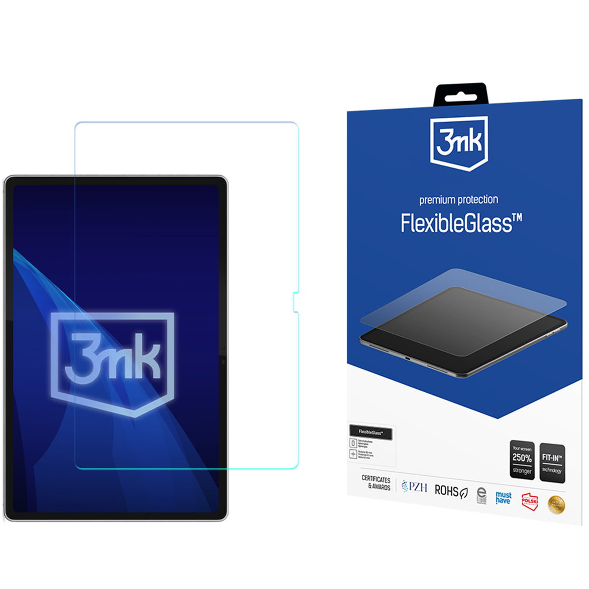 Hybridglas für Lenovo Tab Plus Gen. 2, 3mk FlexibleGlass (1/2)