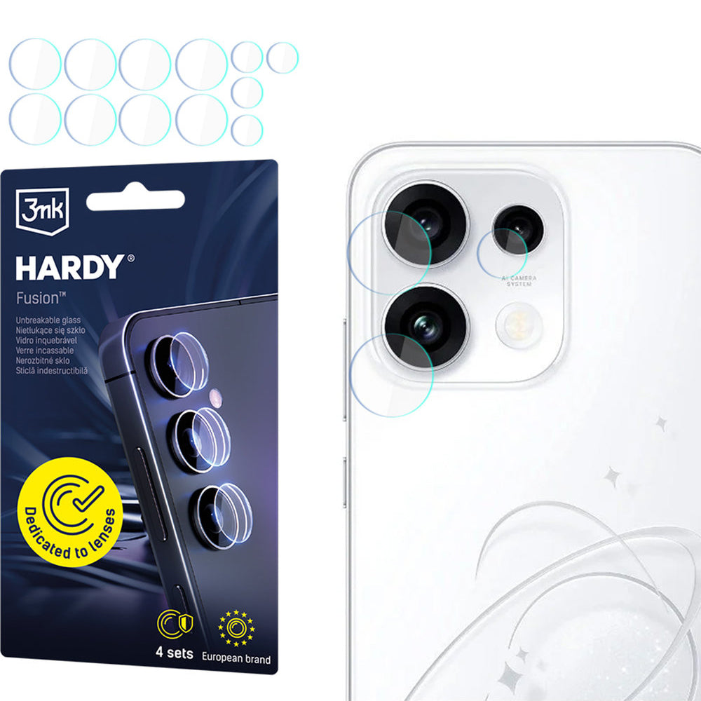 4x Hybridglas Kameraschutz für Linsen für Oppo Reno16 F / Reno16 FS, 3mk Hardy Fusion Lens Protection (1/11)