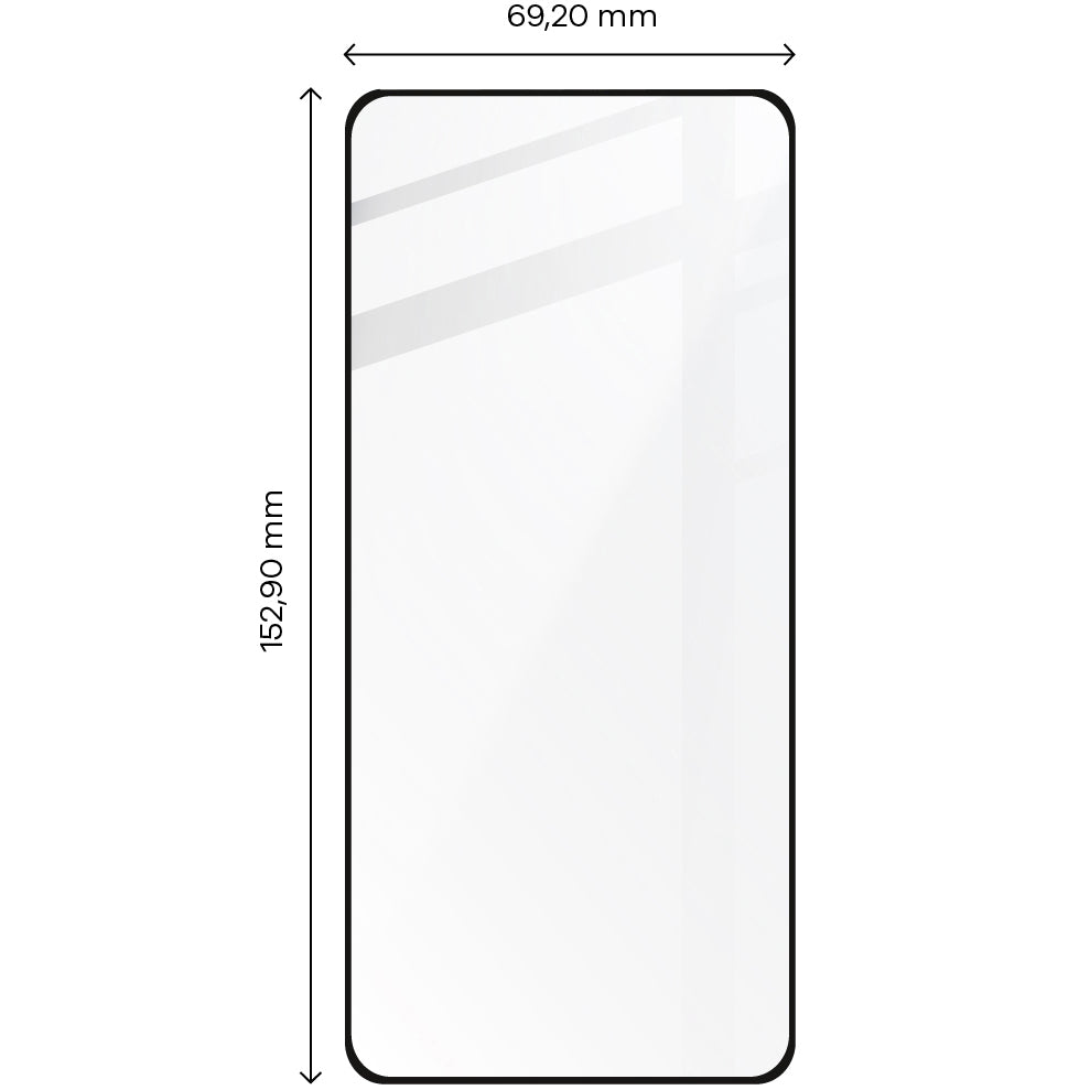 Gehärtetes Glas Bizon Glass Edge - 2 Stück + Kameraschutz für Galaxy A52s 5G, A52 4G/5G, Schwarz