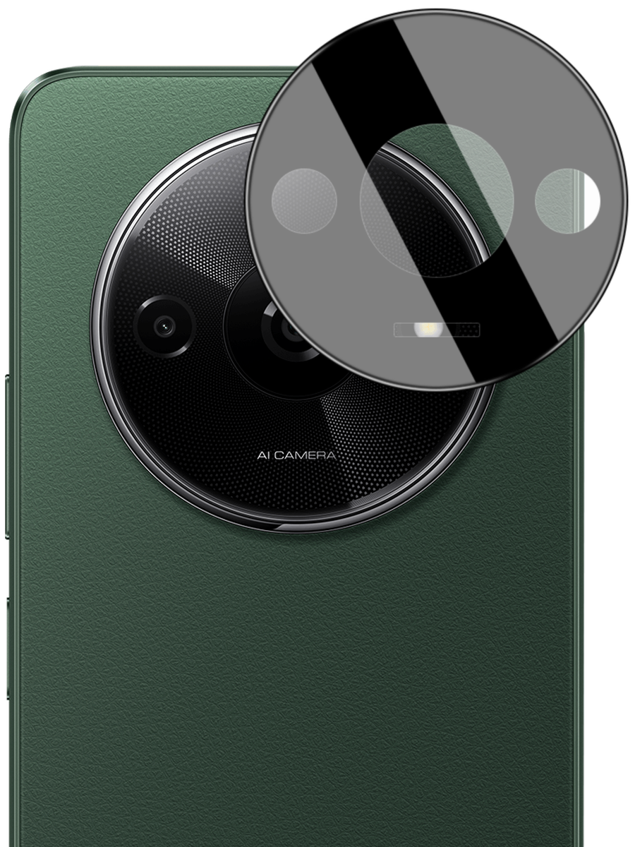 Gehärtetes Glas für die Kamera für Xiaomi Redmi A3 4G, Bizon Glass Silk Lens, 2 Stück