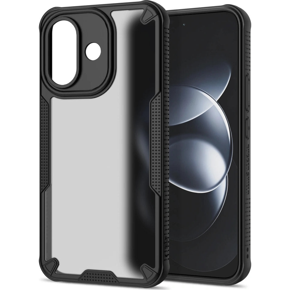 Handyhülle für Xiaomi Redmi Note 17 Pro 5G, Tech-Protect Rugged Shield, mattes Rauchfarben mit schwarzem Rahmen (2/7)