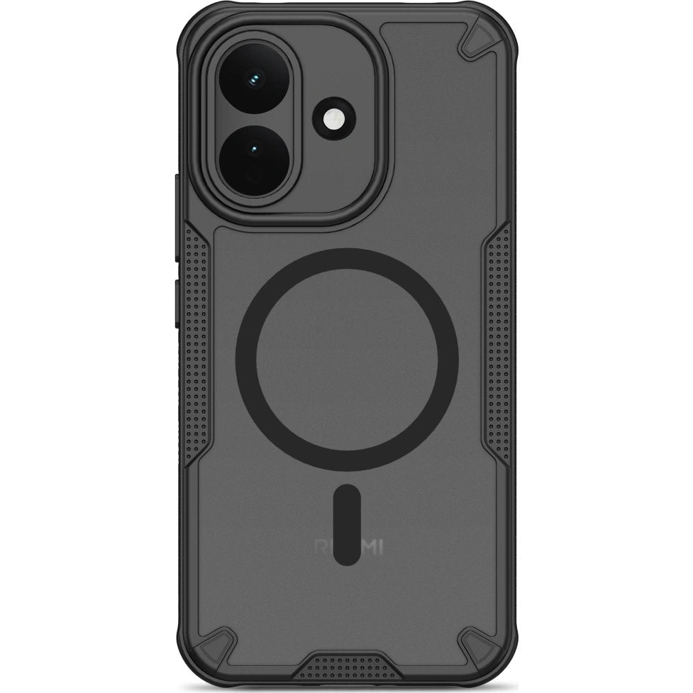 Handyhülle für Xiaomi Redmi Note 17 Pro 5G, Tech-Protect Rugged Shield mit MagSafe, mattes Rauchfarben mit schwarzem Rahmen (8/9)
