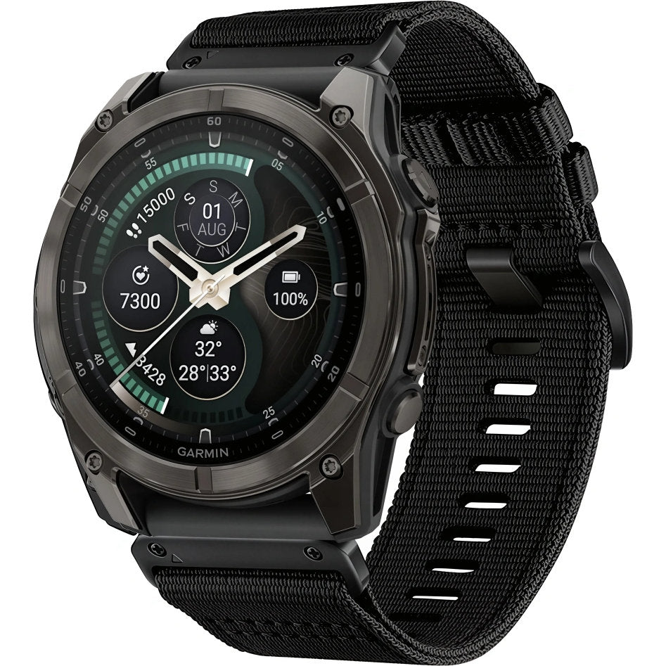 Armband für QuickFit 22 mm, Tech-Protect Nylon Classic, Schwarz (1/7)