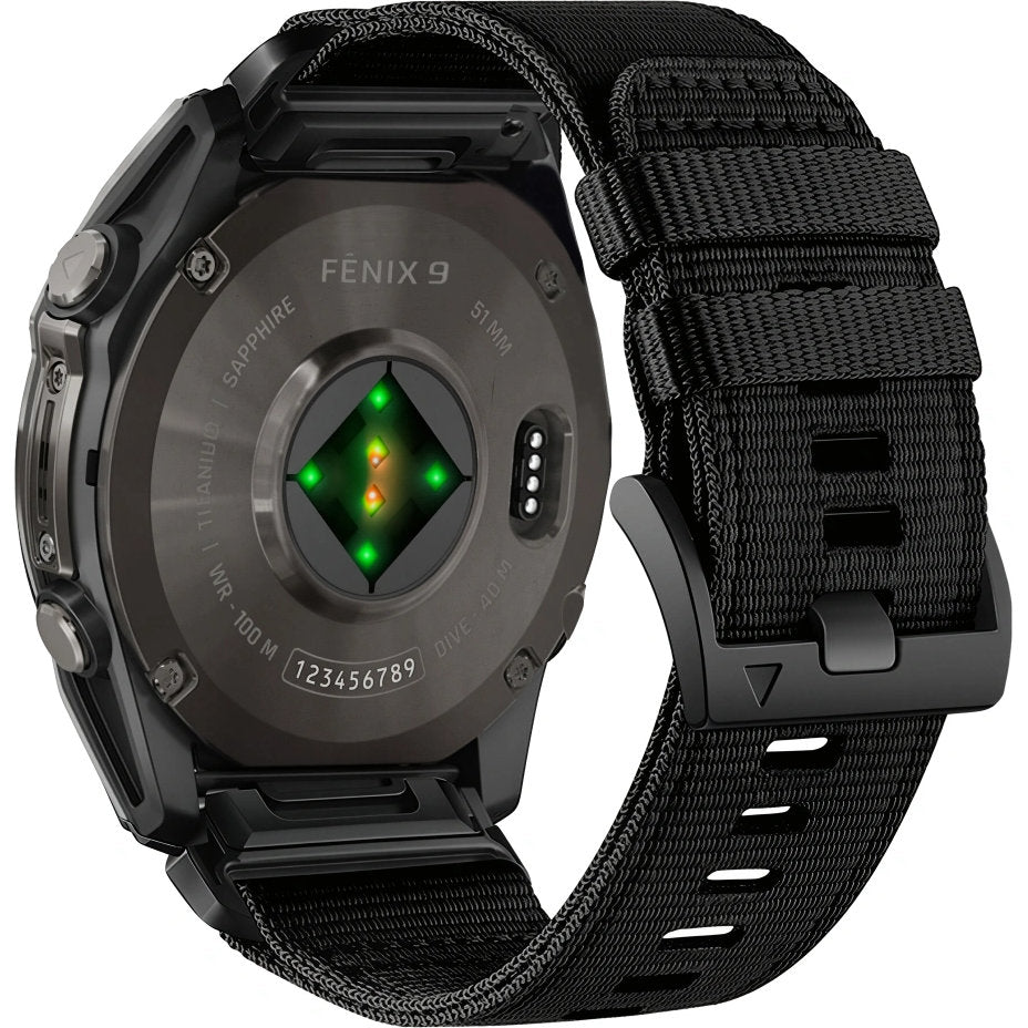 Armband für QuickFit 22 mm, Tech-Protect Nylon Classic, Schwarz (2/7)