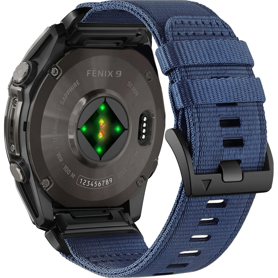 Armband für QuickFit 26 mm, Tech-Protect Nylon Classic, Dunkelblau (2/7)