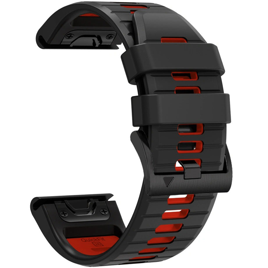 Armband für QuickFit 22 mm, Tech-Protect IconBand, Schwarz-Rot (2/9)