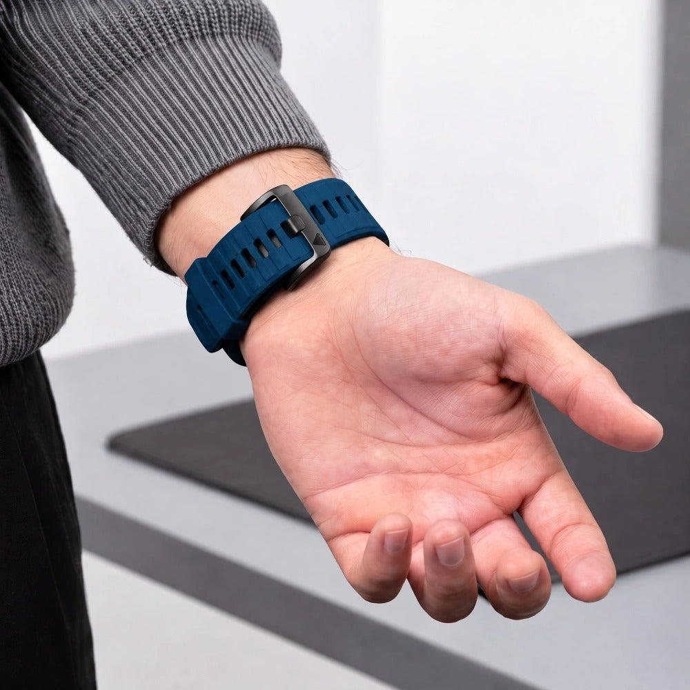 Armband für QuickFit 22 mm, Tech-Protect IconBand, Blau-Schwarz (5/9)