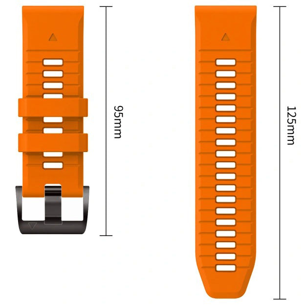 Armband für QuickFit 22 mm, Tech-Protect IconBand, Orange-Schwarz (8/9)