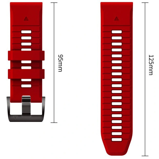 Armband für QuickFit 22 mm, Tech-Protect IconBand, Rot-Schwarz (8/9)