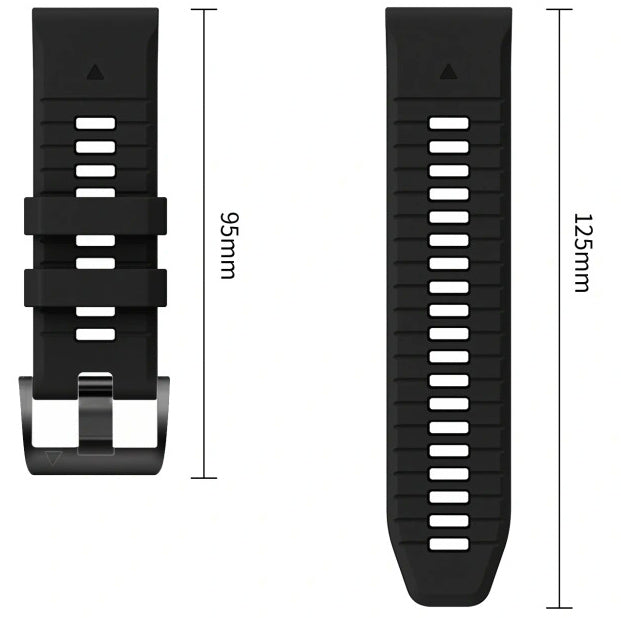 Armband für QuickFit 22 mm, Tech-Protect IconBand, Schwarz-Grau (8/9)