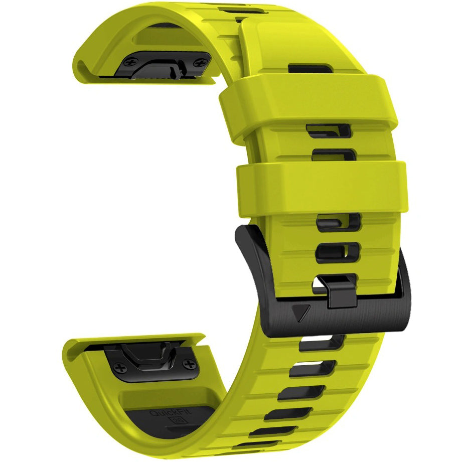 Armband für QuickFit 22 mm, Tech-Protect IconBand, Limonengrün-Schwarz (2/9)