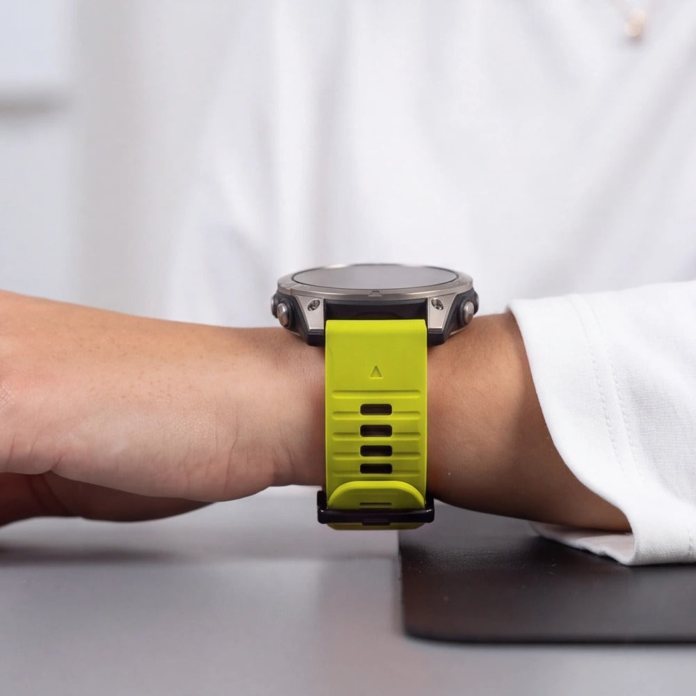 Armband für QuickFit 22 mm, Tech-Protect IconBand, Limonengrün-Schwarz (6/9)