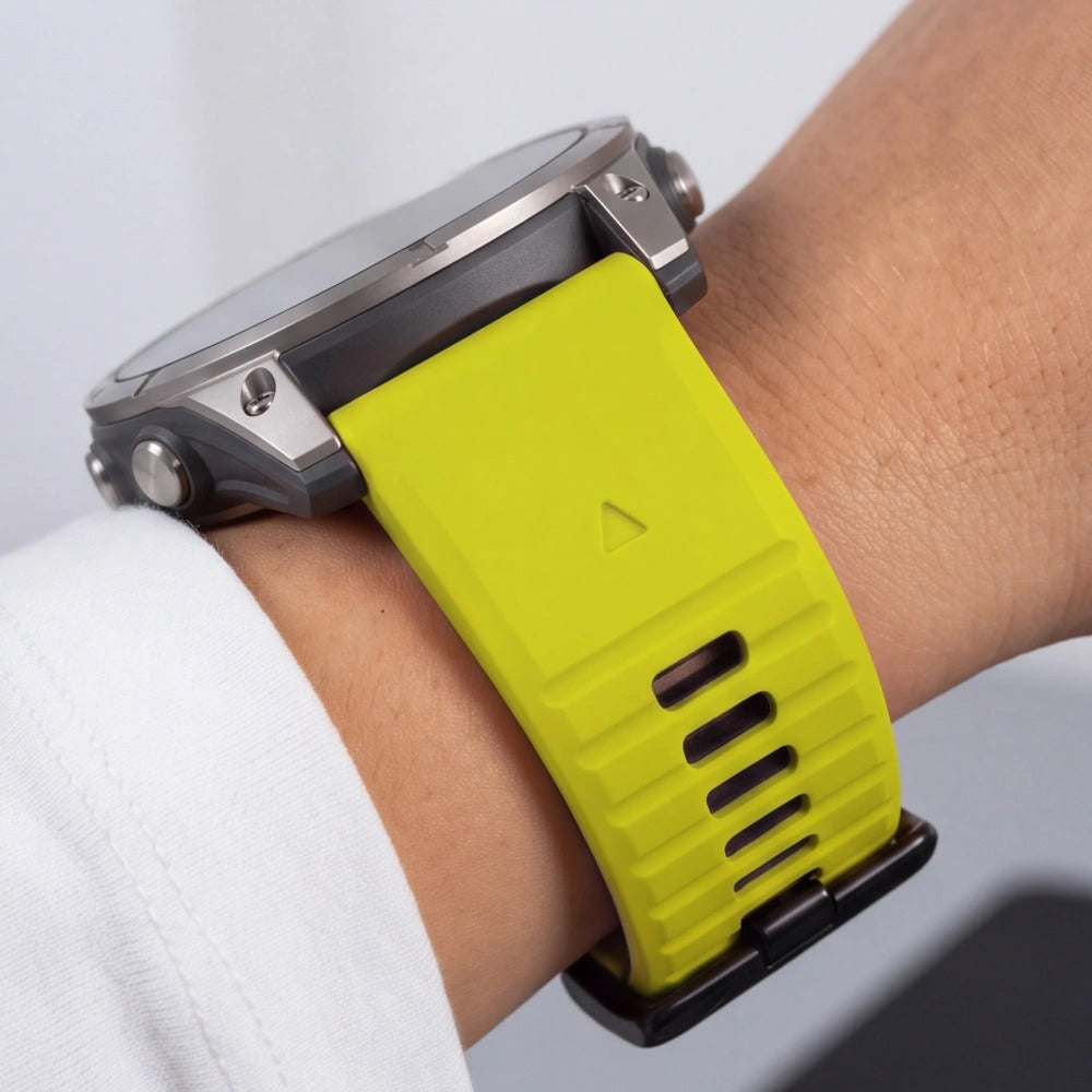 Armband für QuickFit 22 mm, Tech-Protect IconBand, Limonengrün-Schwarz (7/9)