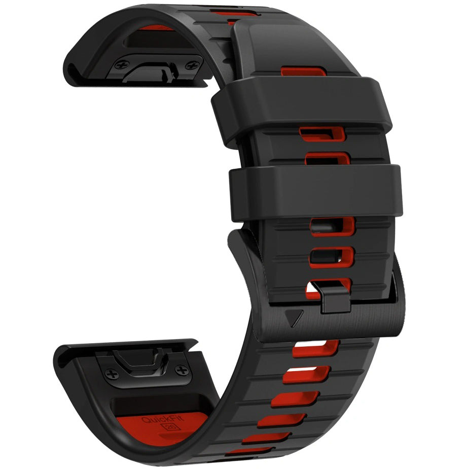 Armband für QuickFit 26 mm, Tech-Protect IconBand, Schwarz-Rot (2/9)