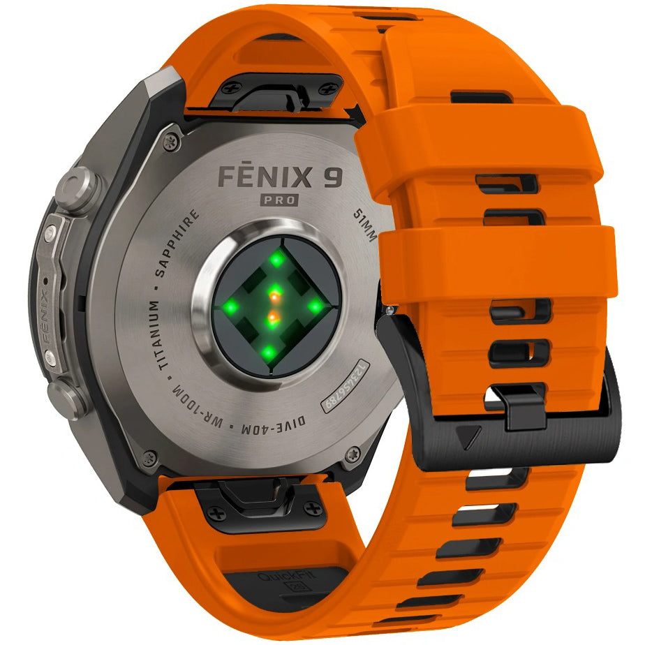 Armband für QuickFit 26 mm, Tech-Protect IconBand, Orange-Schwarz (3/9)