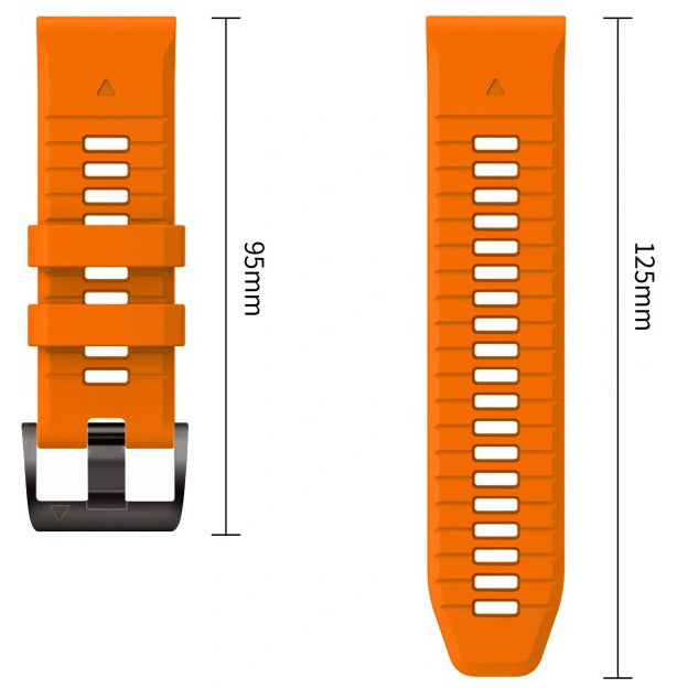 Armband für QuickFit 26 mm, Tech-Protect IconBand, Orange-Schwarz (8/9)