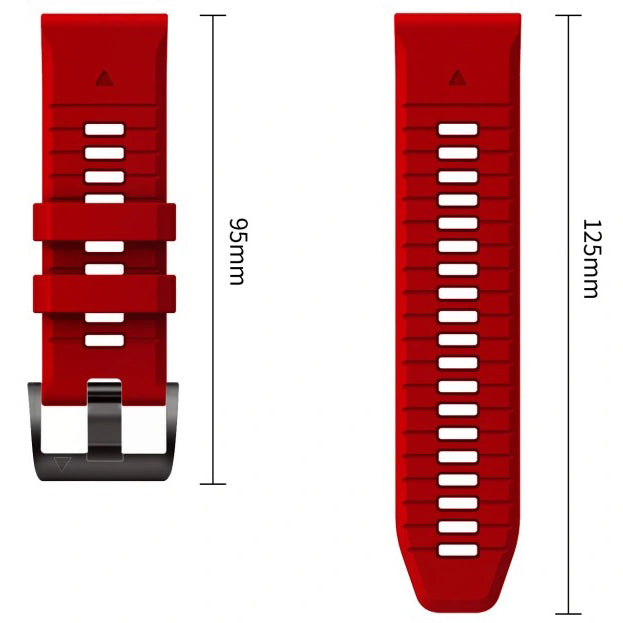 Armband für QuickFit 26 mm, Tech-Protect IconBand, Rot-Schwarz (8/9)