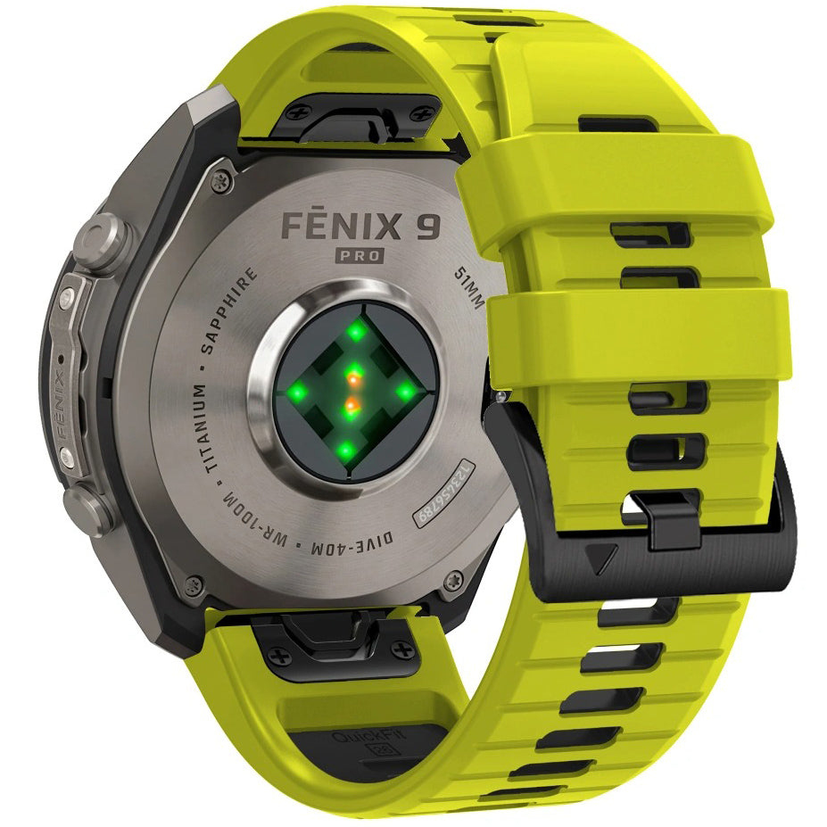 Armband für QuickFit 26 mm, Tech-Protect IconBand, Limonengrün-Schwarz (3/9)