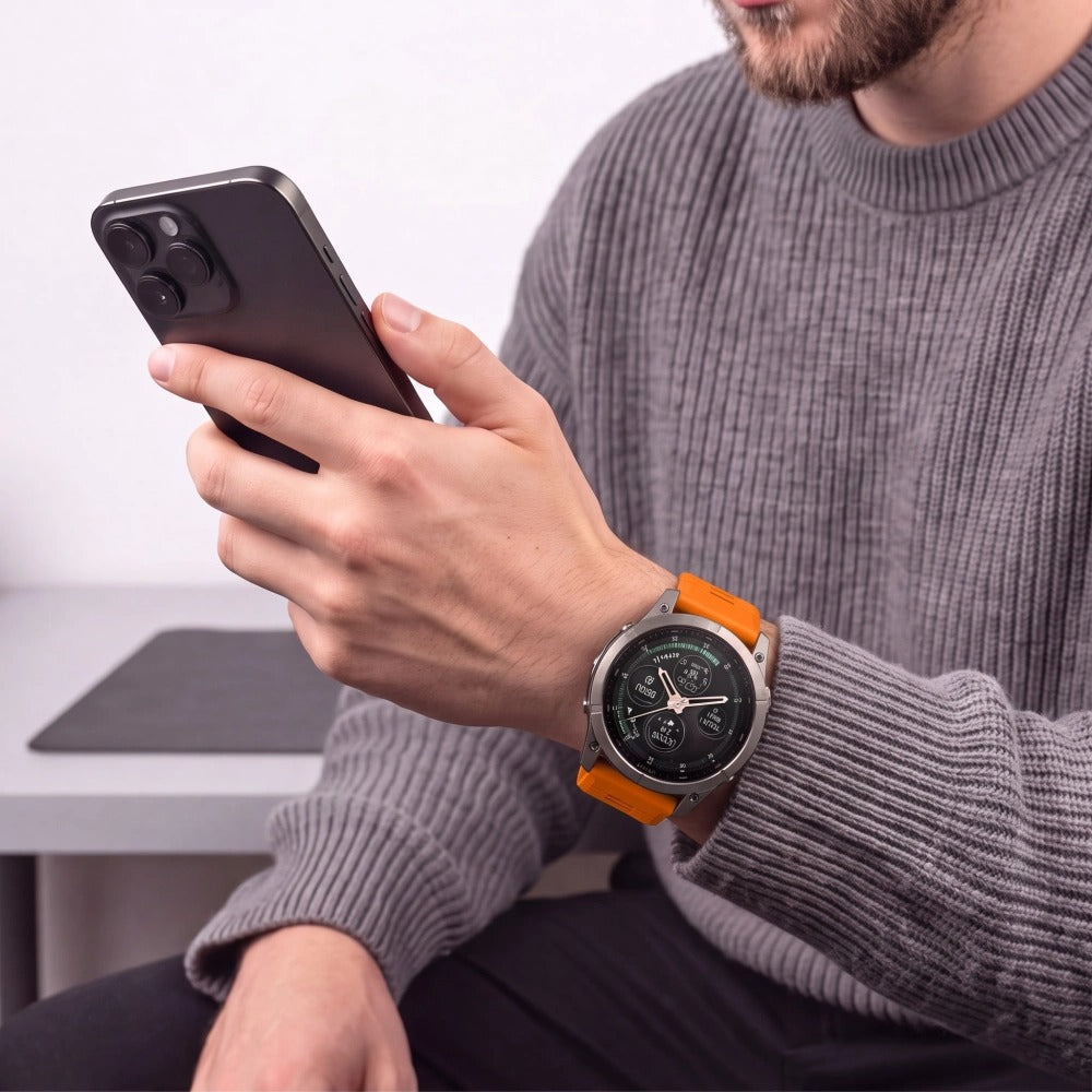 Armband für QuickFit 26 mm, Tech-Protect Silicone, Orange (4/9)