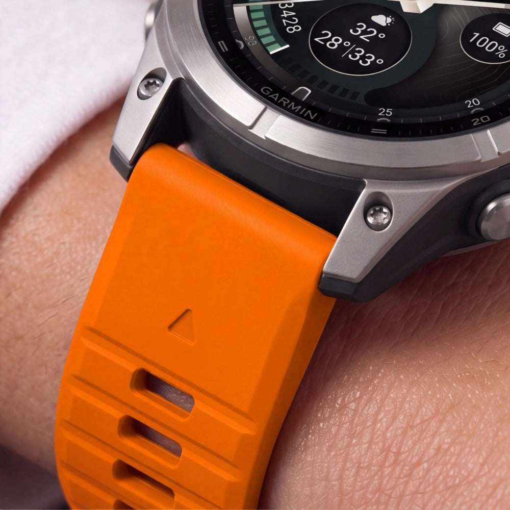 Armband für QuickFit 26 mm, Tech-Protect Silicone, Orange (6/9)