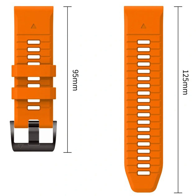 Armband für QuickFit 26 mm, Tech-Protect Silicone, Orange (8/9)