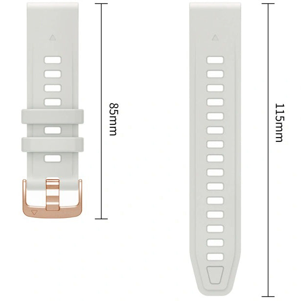 Armband für QuickFit 20 mm, Tech-Protect Silicone, Grau (8/9)