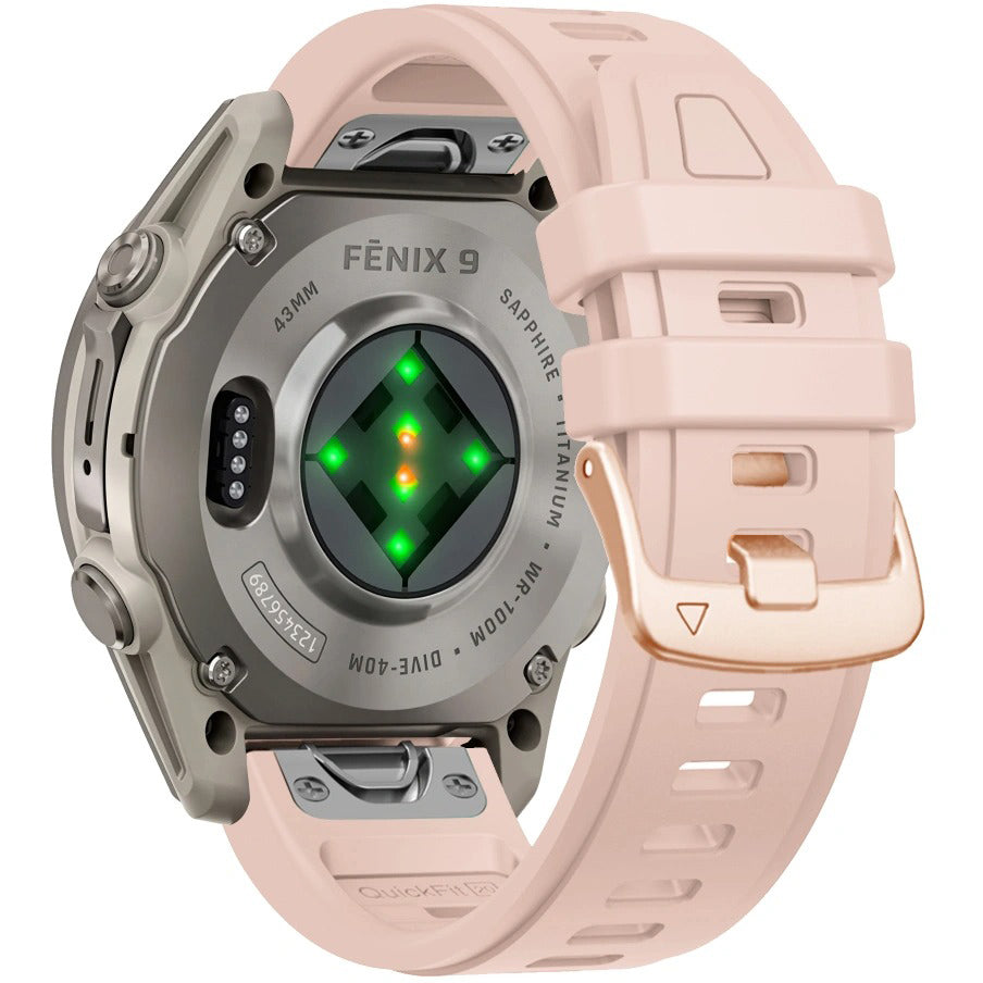 Armband für QuickFit 20 mm, Tech-Protect Silicone, Puderrosa (3/9)