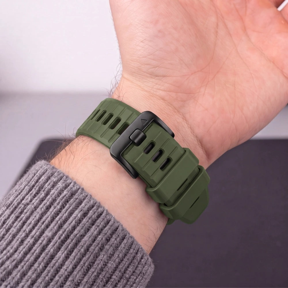 Armband für QuickFit 22 mm, Tech-Protect Silicone, Grün (5/9)