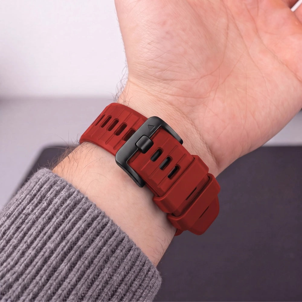 Armband für QuickFit 22 mm, Tech-Protect Silicone, Rot (5/9)