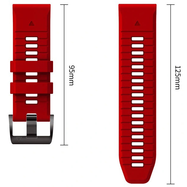 Armband für QuickFit 22 mm, Tech-Protect Silicone, Rot (8/9)