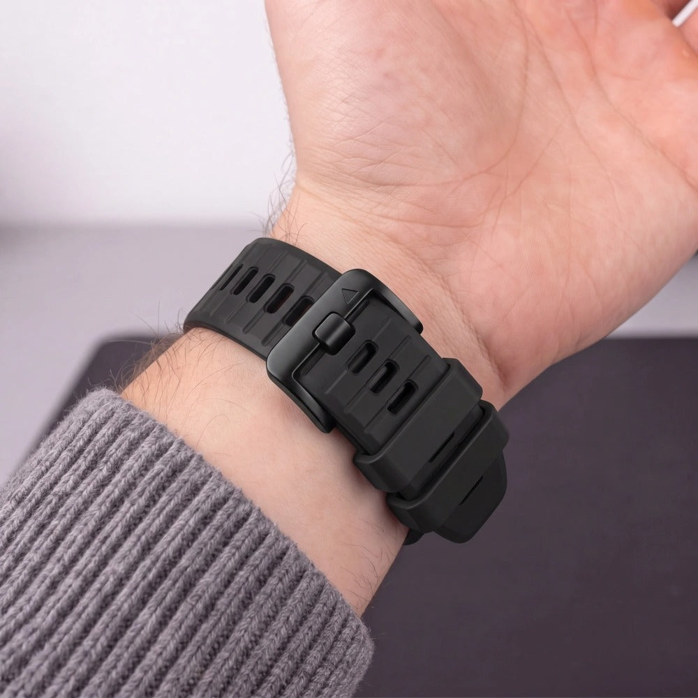 Armband für QuickFit 22 mm, Tech-Protect Silicone, Schwarz (5/9)