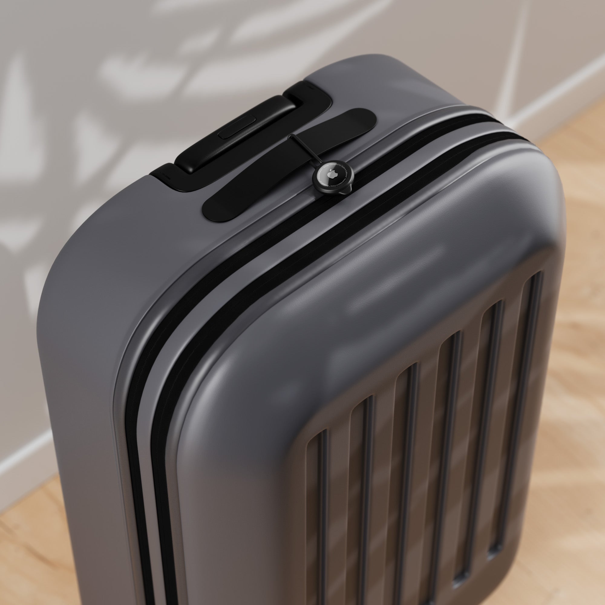 Silikonhülle für Apple AirTag, Allity ASA-300, 3 Stück, Schwarz
