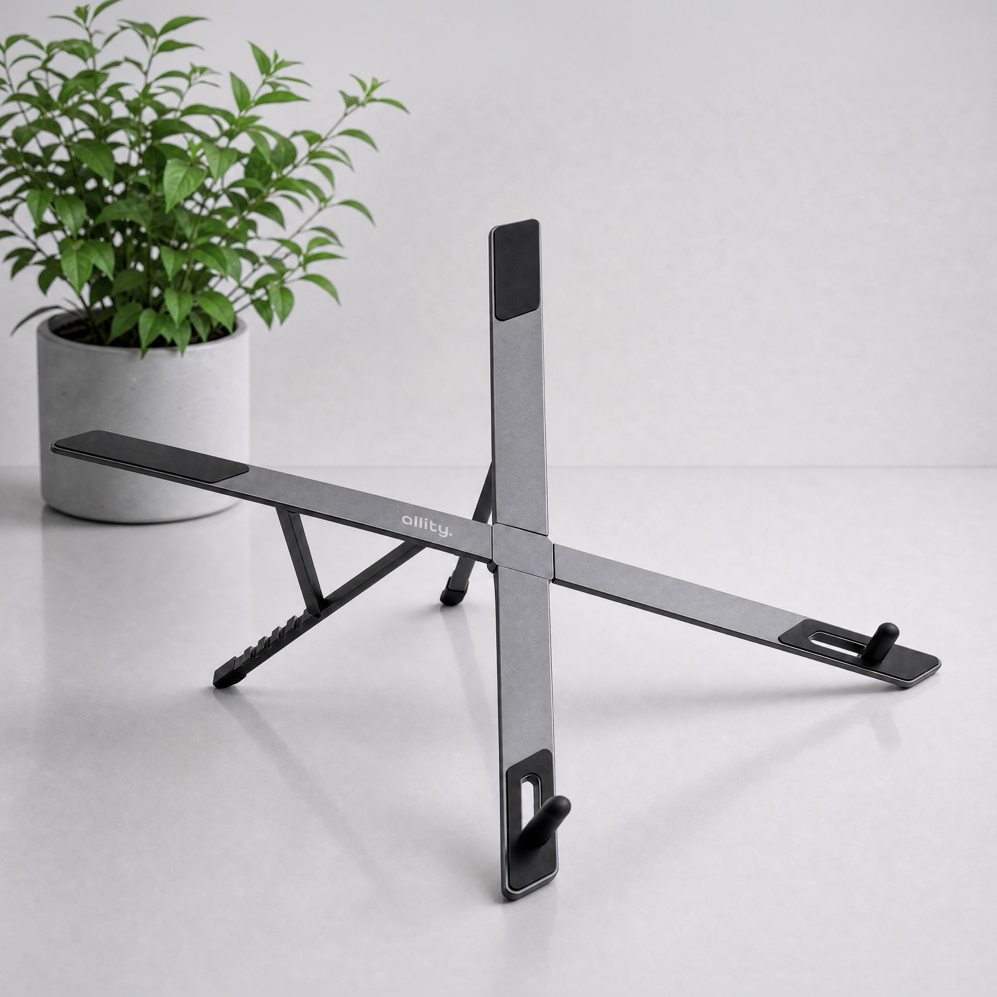 Aluminium Laptopständer, Allity ABA-301 X, Grau