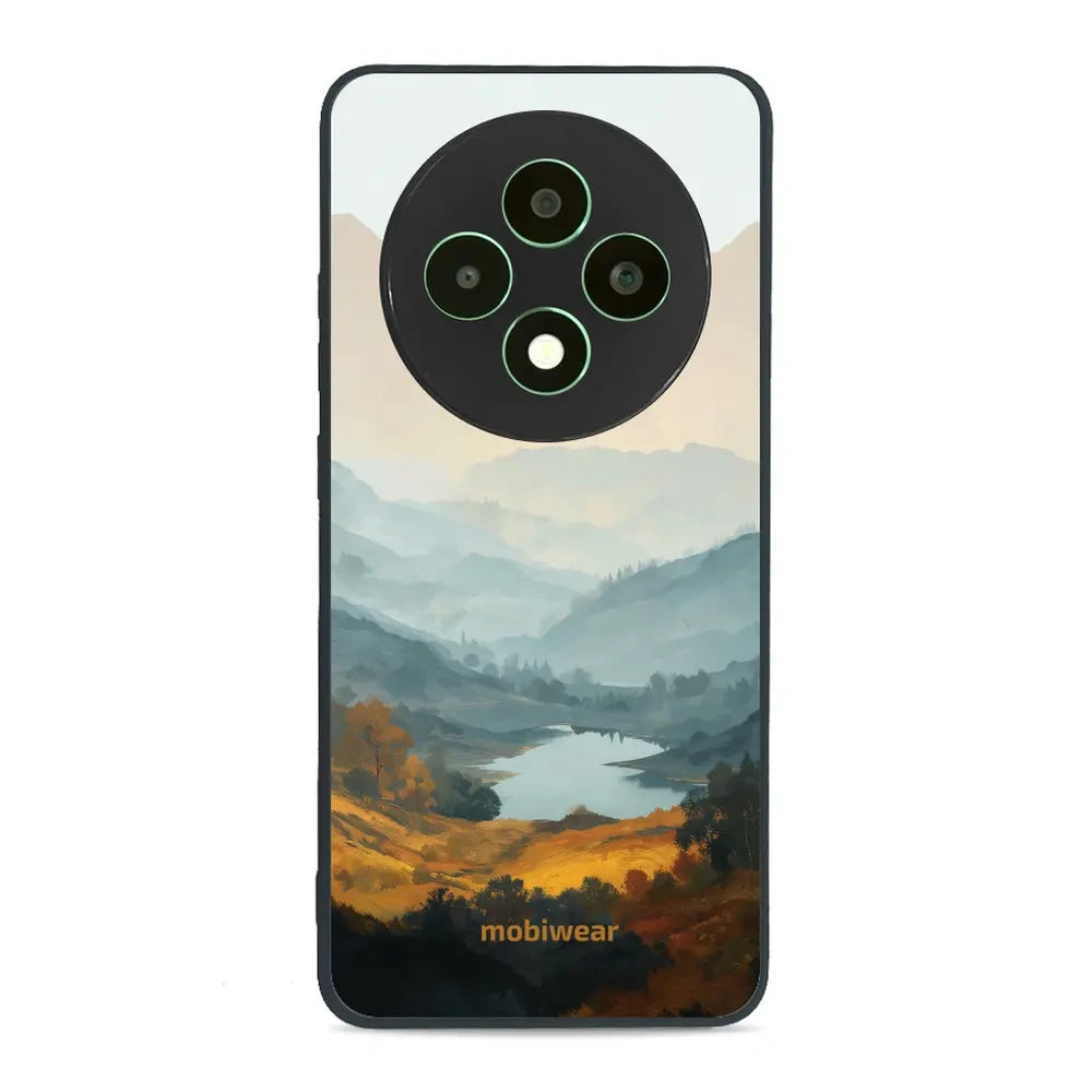 Handyhülle für OPPO Reno12 FS, Mobiwear Glossy Case, See im Tal