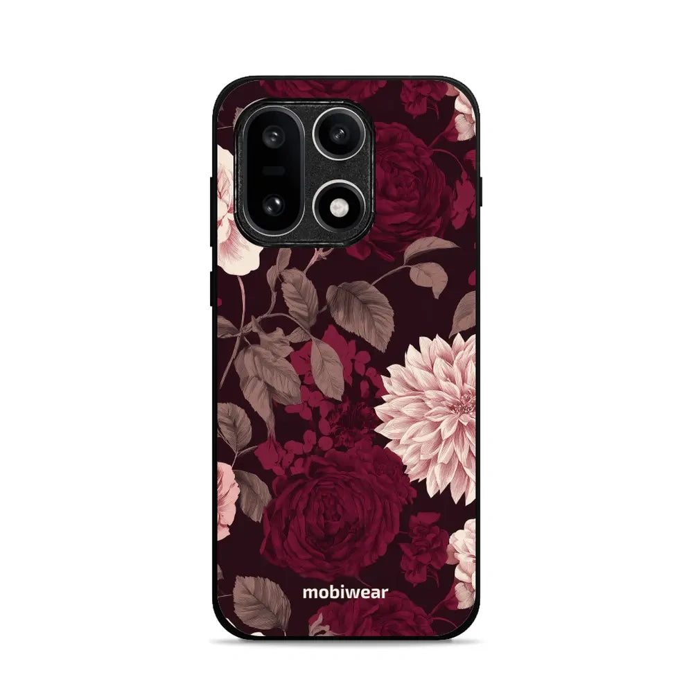 Handyhülle für OnePlus 15, Mobiwear Glossy Case, Wein und Dahlien