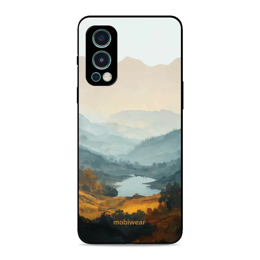 Handyhülle für OnePlus Nord 2 5G, Mobiwear Glossy Case, See im Tal