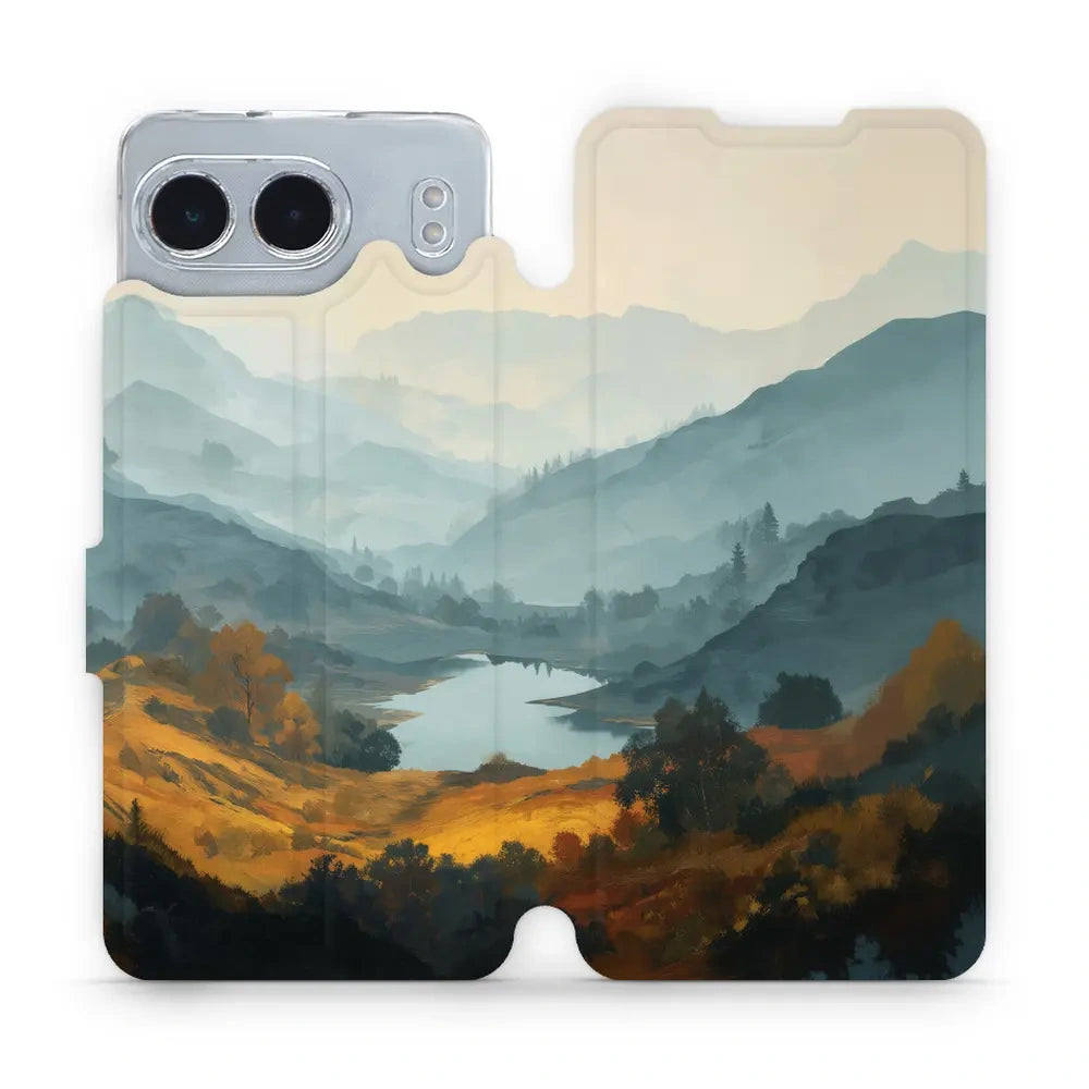 Handyhülle mit klappe für OnePlus Nord 4, Mobiwear Book, See im Tal