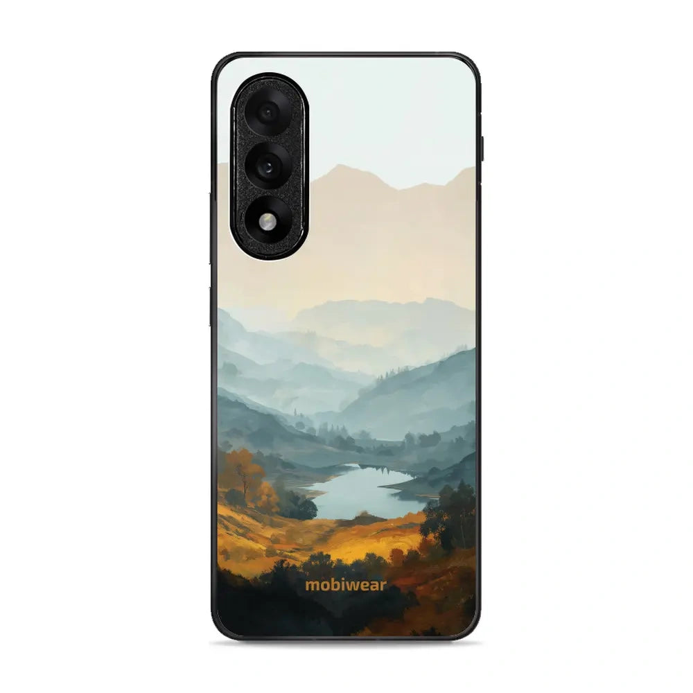 Handyhülle für OnePlus Nord 5, Mobiwear Glossy Case, See im Tal
