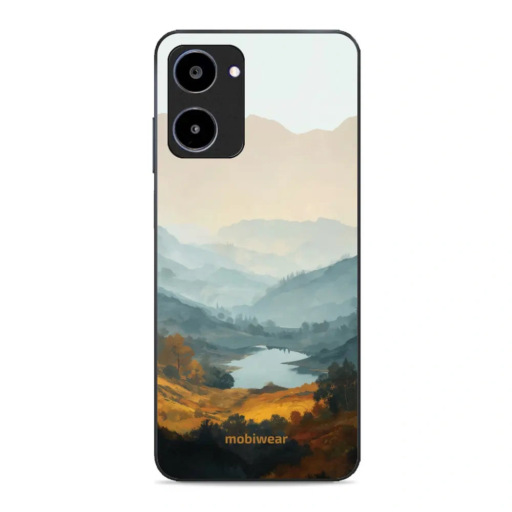 Handyhülle für realme 10 4G, Mobiwear Glossy Case, See im Tal