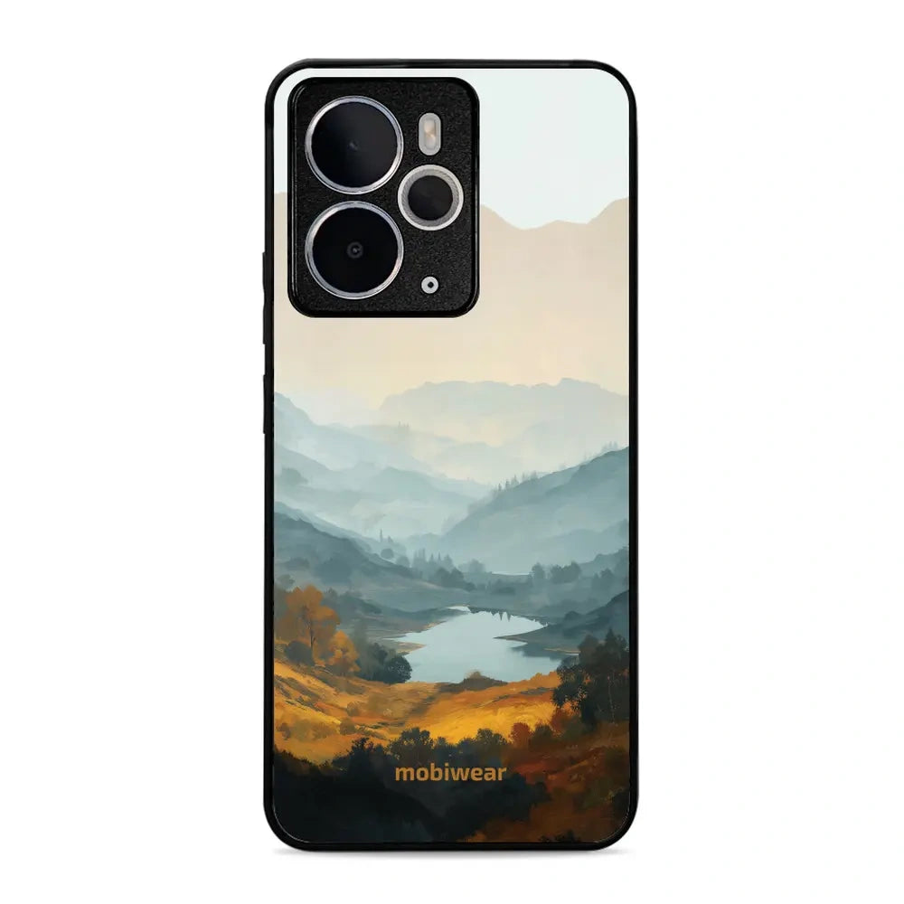 Handyhülle für realme 14 5G, Mobiwear Glossy Case, See im Tal