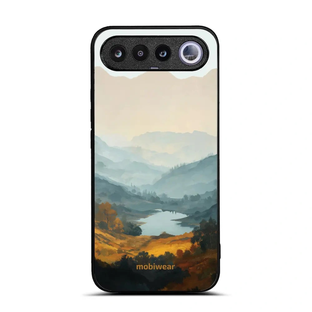Handyhülle für realme 16 5G, Mobiwear Glossy Case, See im Tal