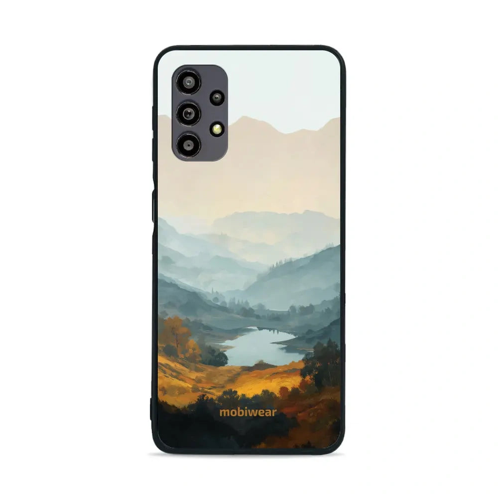 Handyhülle für Galaxy A32 5G, Mobiwear Glossy Case, See im Tal