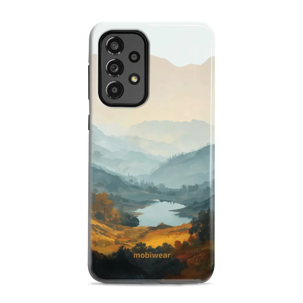 Handyhülle für Galaxy A33 5G, Mobiwear Elite Pro, See im Tal